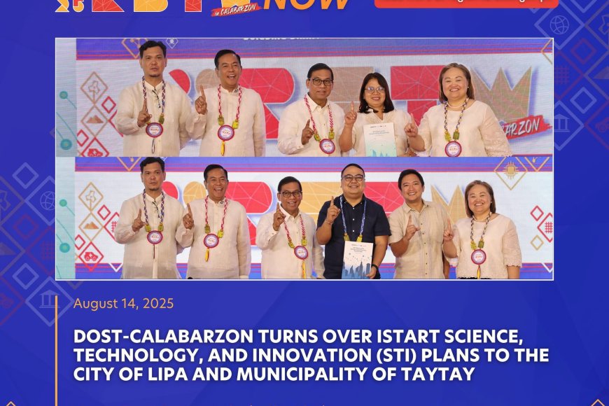 DOST&CALABARZON Turns Over Smart City STI Plans to Lipa City and Taytay at 2025 RSTW thumbnail