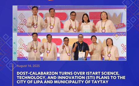 DOST-CALABARZON Turns Over Smart City STI Plans to Lipa City and Taytay at 2025 RSTW