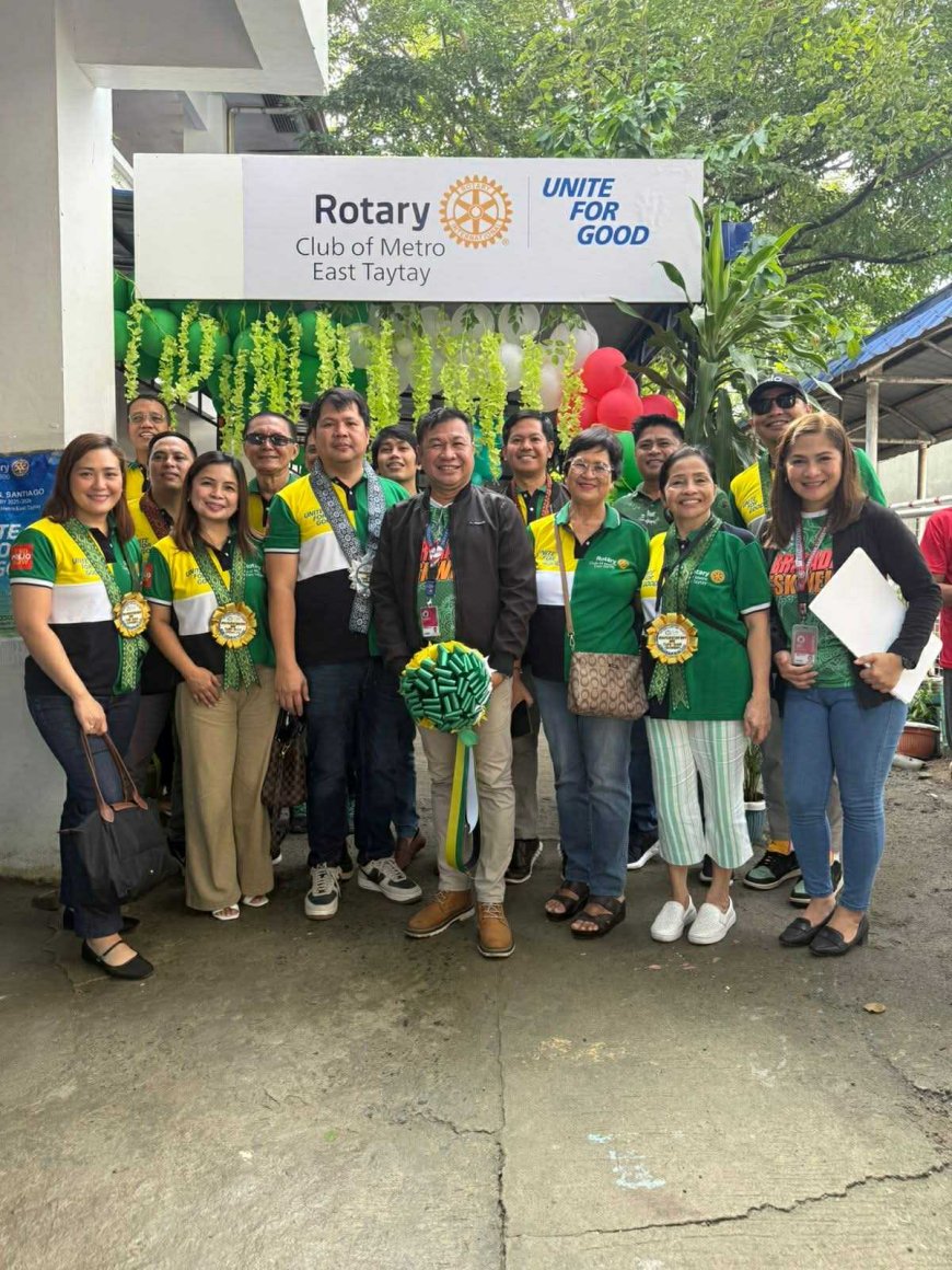 Rotary Club of Metro East Taytay Unveils High-Impact Canopy and WASH Project at San Juan Elementary School Annex