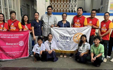 Rotary Club of Metro East Taytay: “We’re This Close to Ending Polio!”
