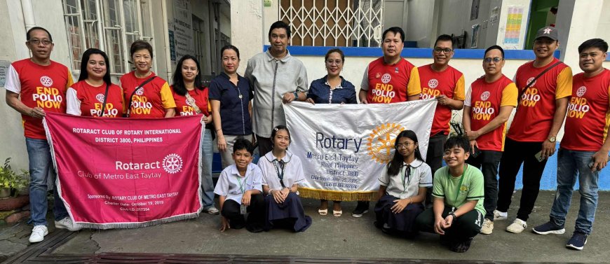 Rotary Club of Metro East Taytay: “We’re This Close to Ending Polio!”