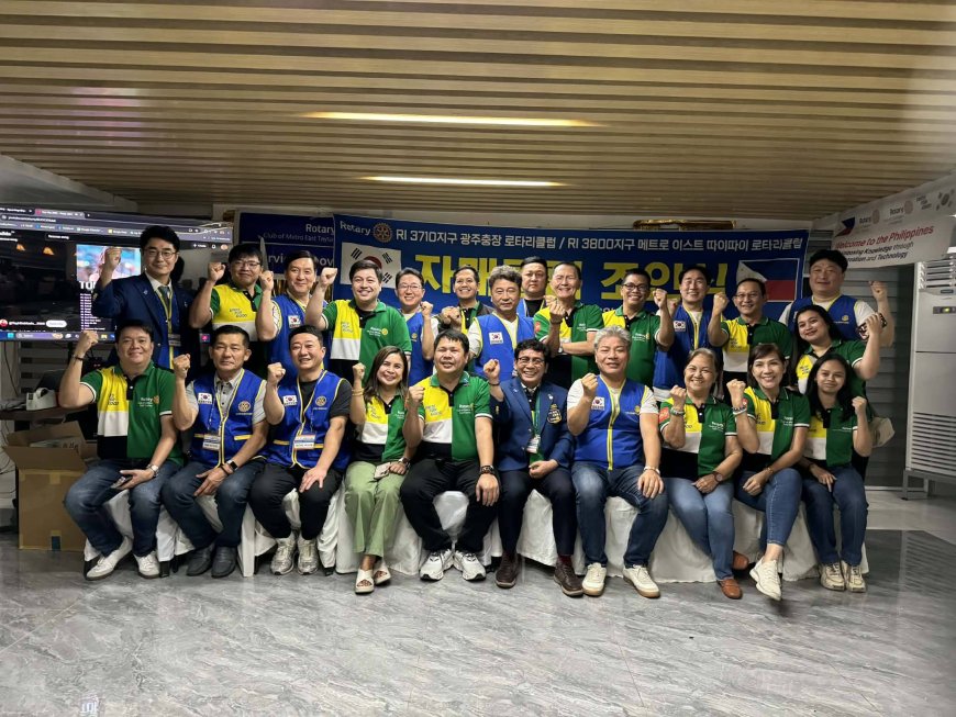 Rotary Club of Metro East Taytay Signs First International Sisterhood Agreement with Rotary Club of Gwangju Chungjang, Korea